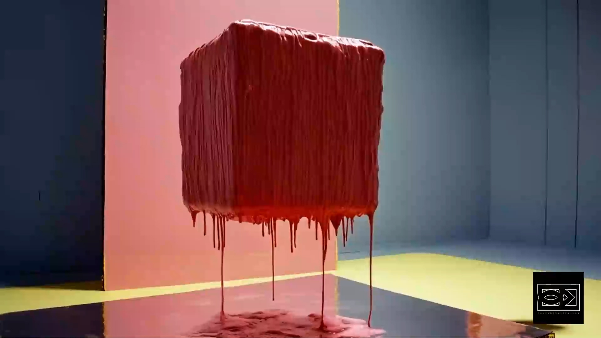 Painted cube in SOLEIDE experimental AI film by Dothy Moroders 04 Painted cube in SOLEIDE experimental AI film by Dothy Moroders 04